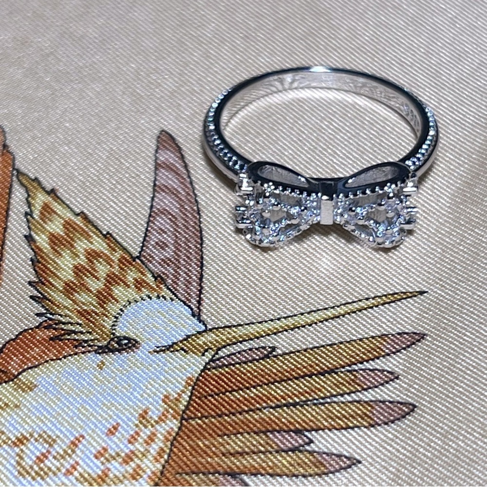 925 Sterling Silver Bowknot Ring